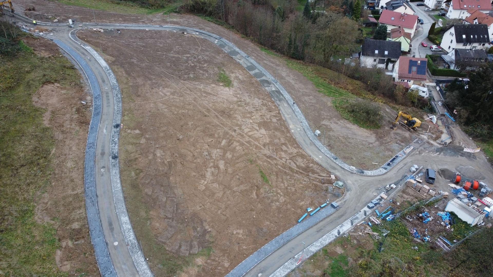 die Erschließung läuft