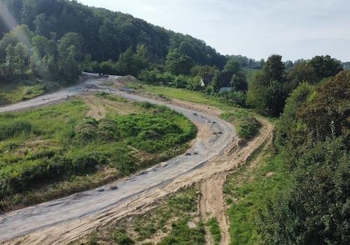 Luftaufnahme der Erschließung