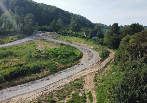 Aufnahme von der Erschließung