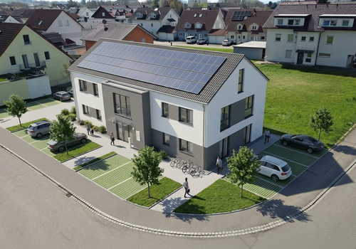 Beispielhafte Bebauung