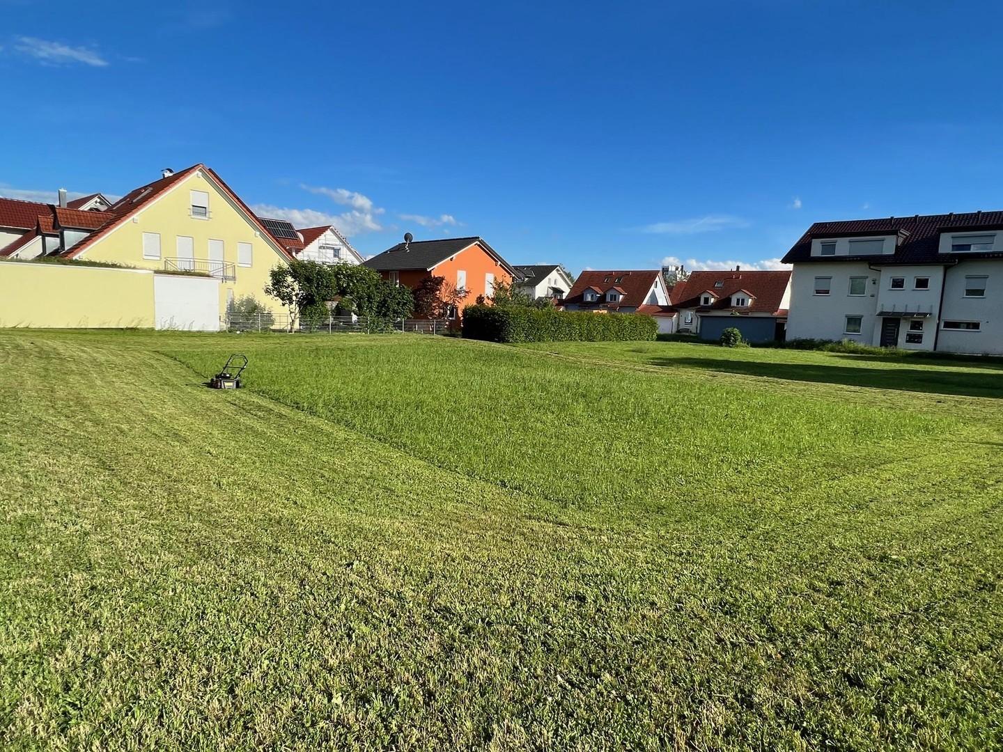 Blick über das Grundstück