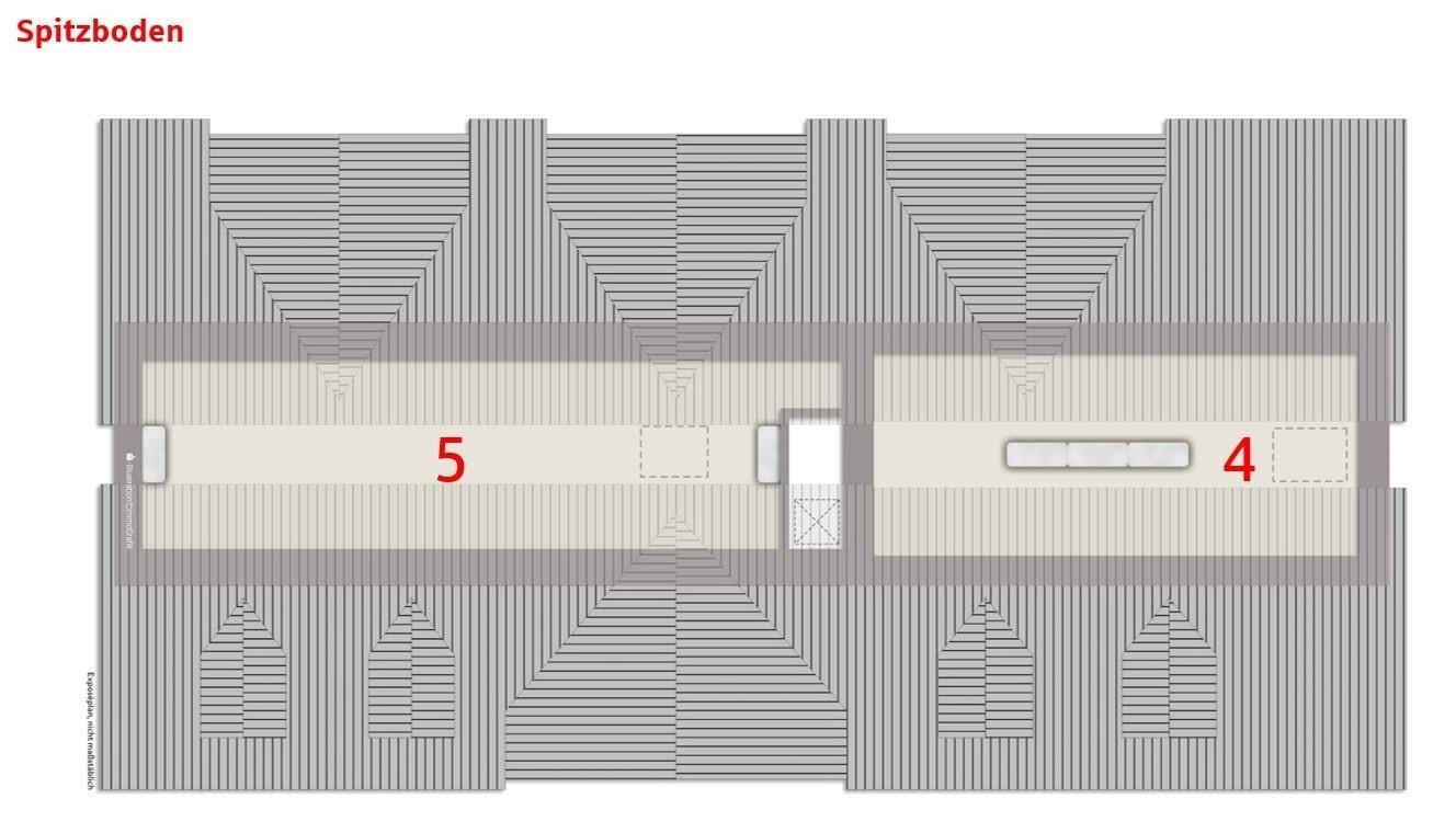 Grundriss Spitzboden gesamt