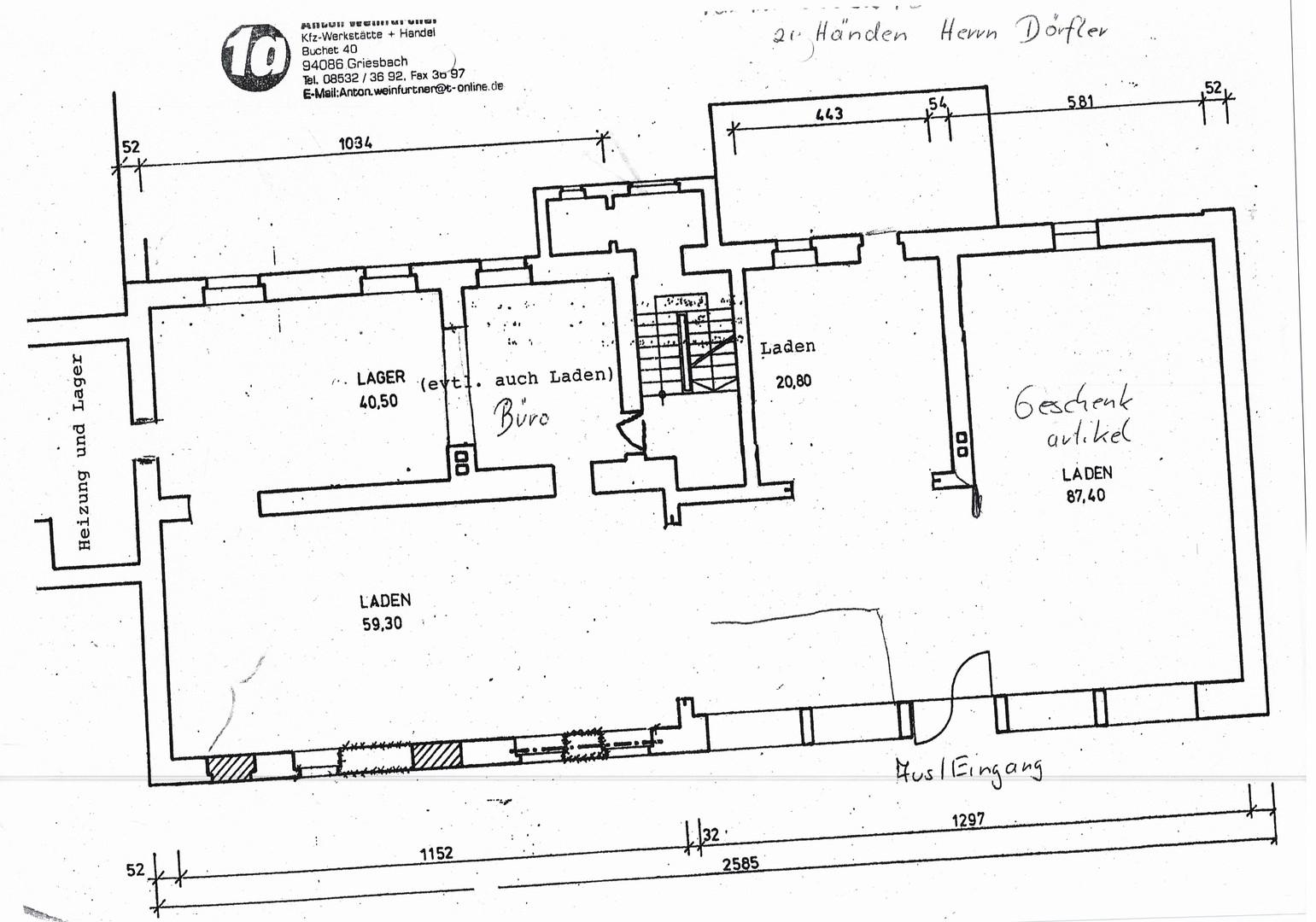 Plan-Gewerbefläche