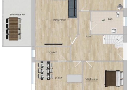 Grundriss des Erdgeschoss