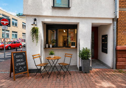 Außenbereich 3D Möbliert