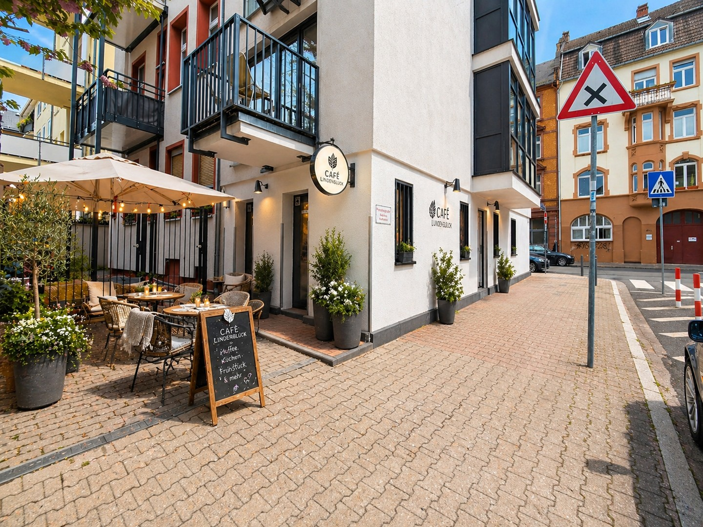 Außenbereich 3D Möbliert