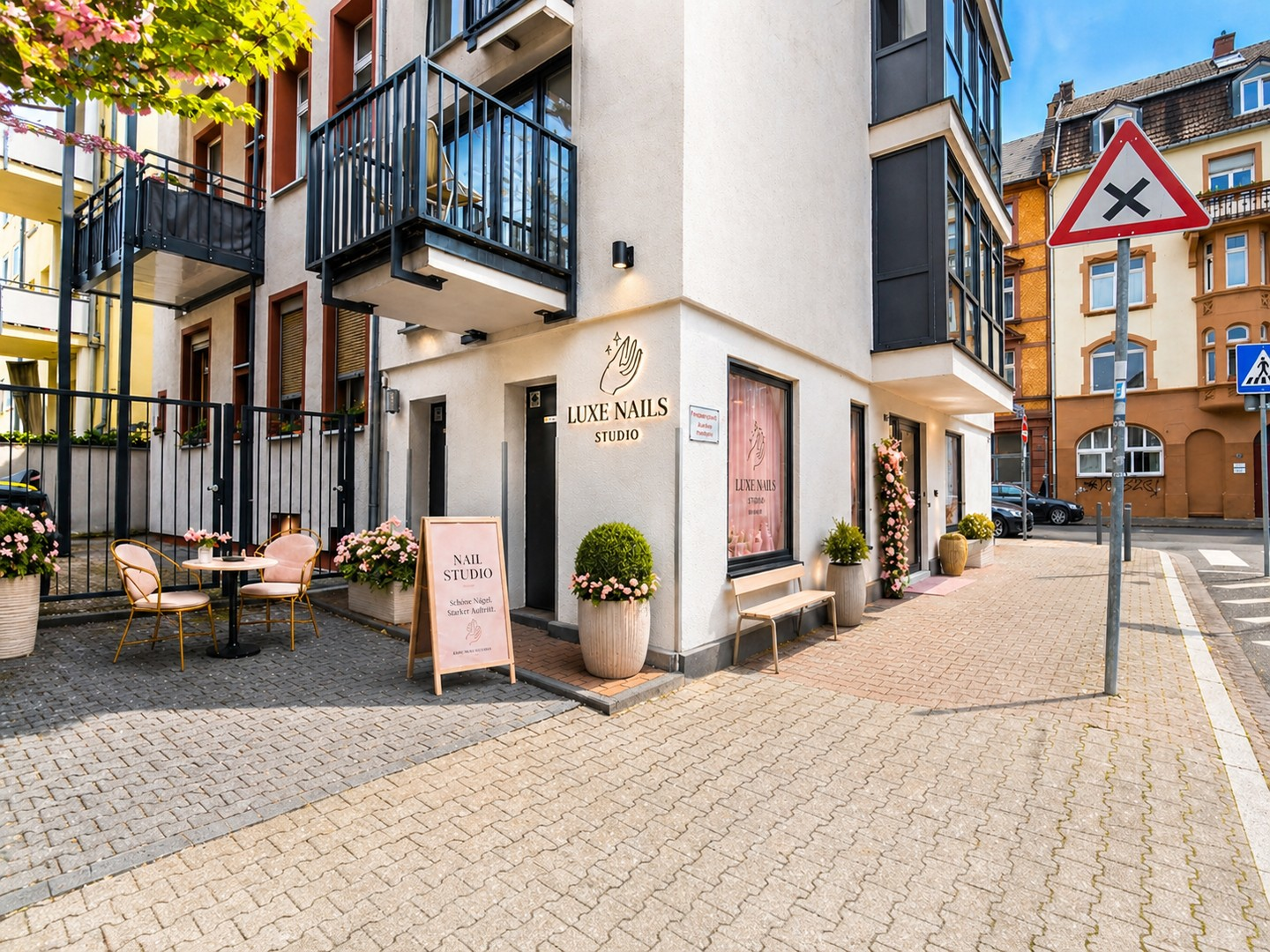 Außenbereich 3D Möbliert