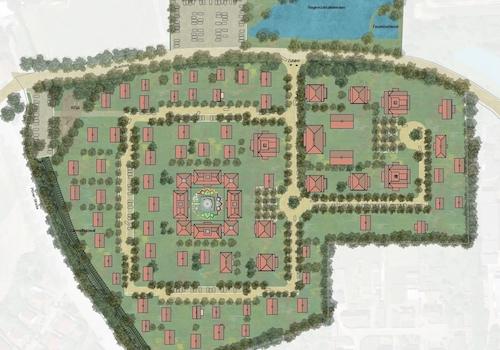 Lageplan mit Einzeichnung der 