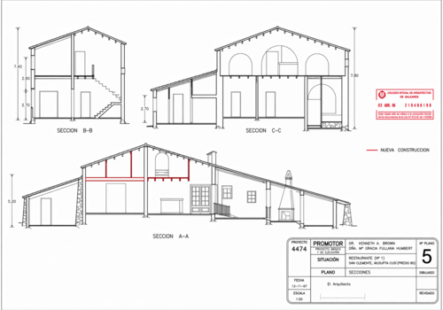 Fassade 1 -Grundriss 