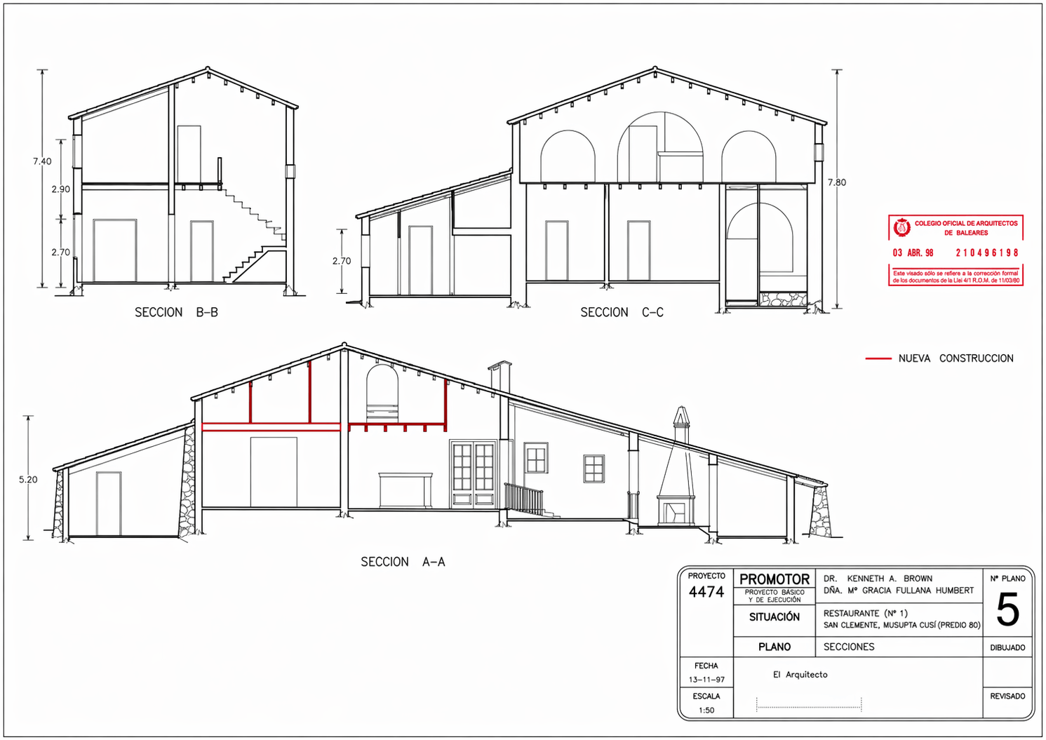 Fassade 1 -Grundriss 