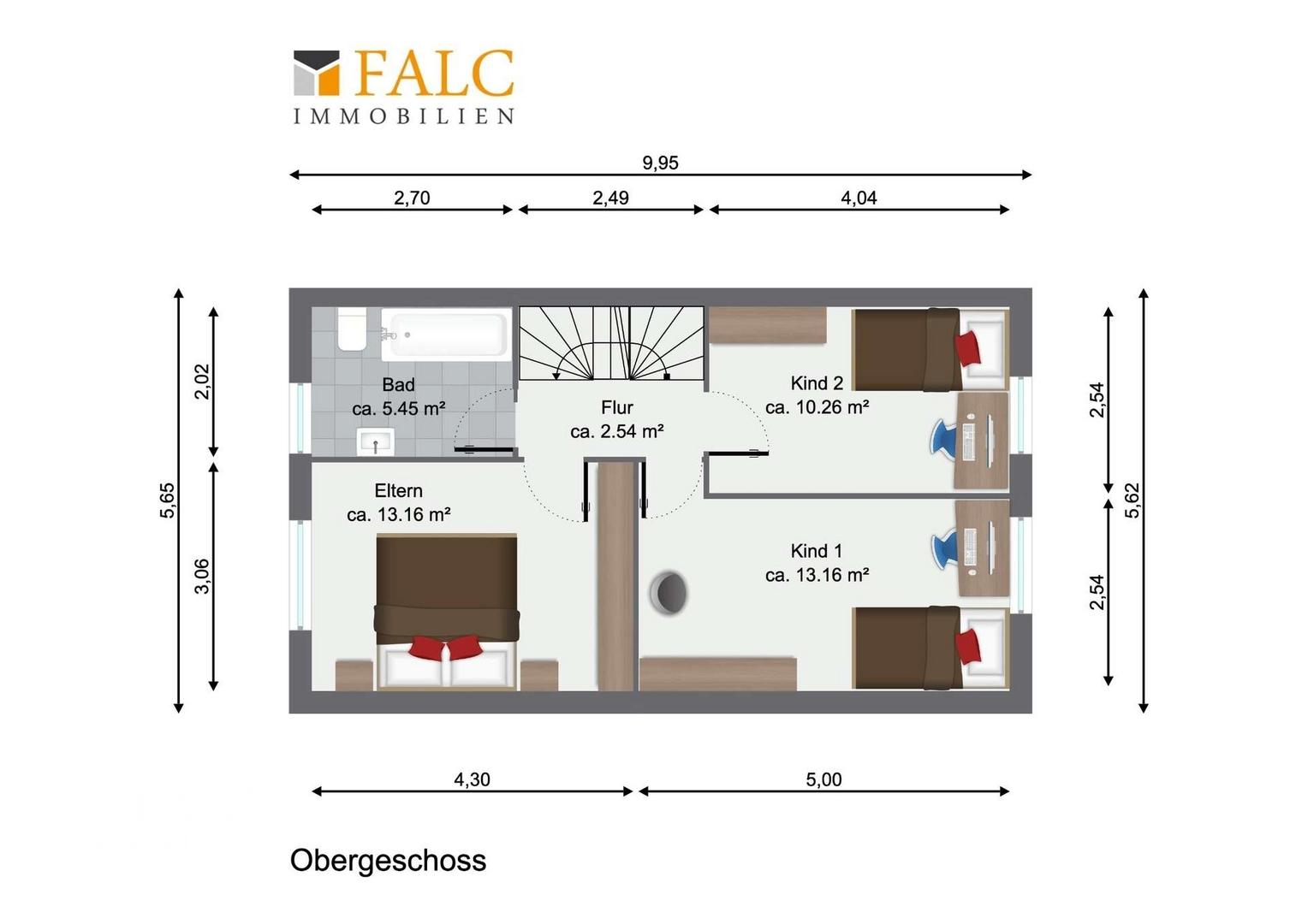 Grundriss Obergeschoss