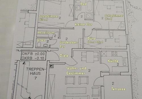 Grundriss der Wohnung