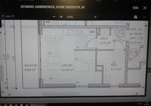 Grundriss Appartement