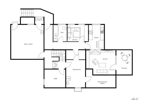 UG mit ELW und Büro/Hobby