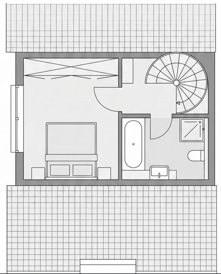 Grundriss obere Etage