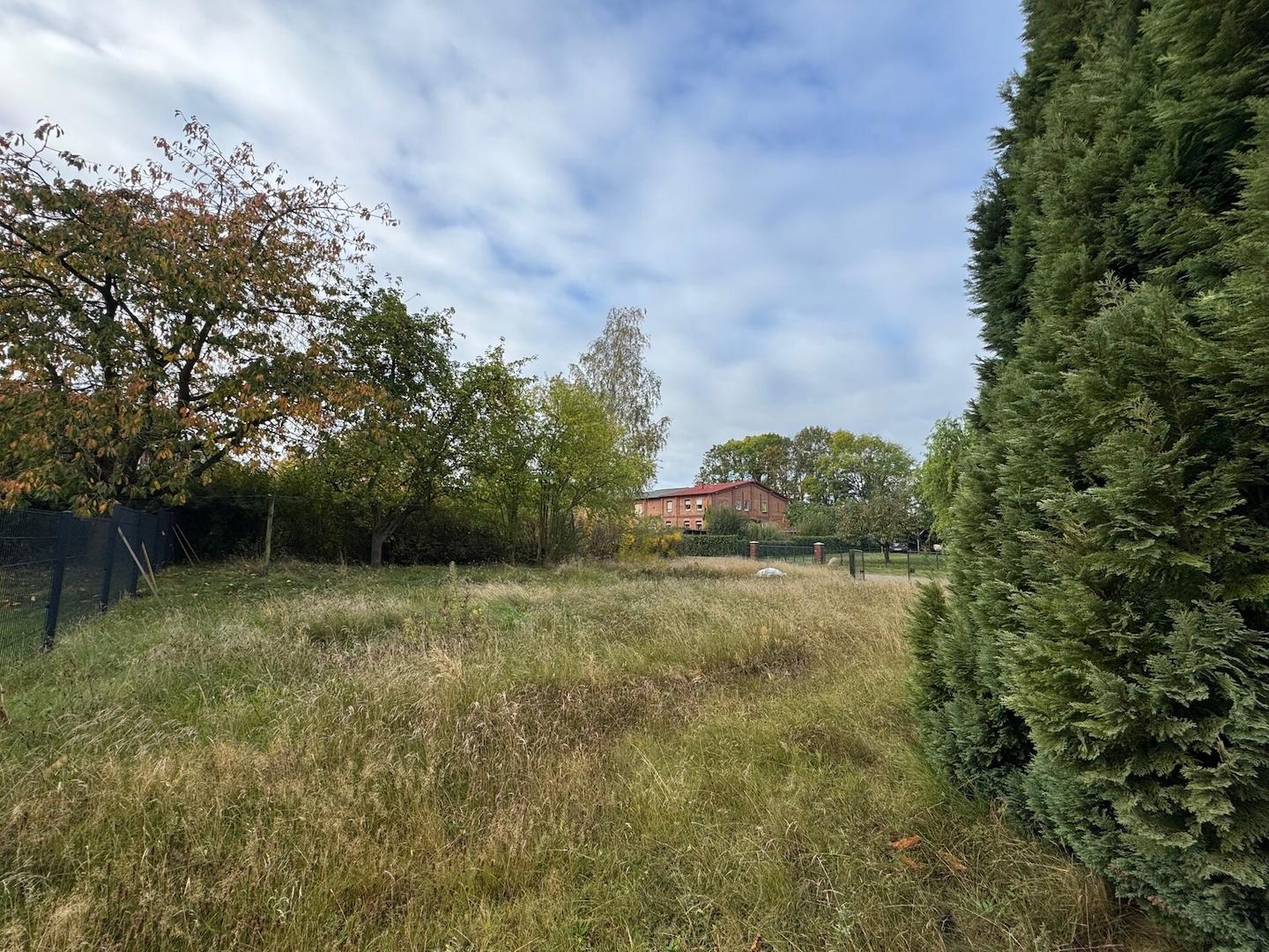 Blick vom Grundstück