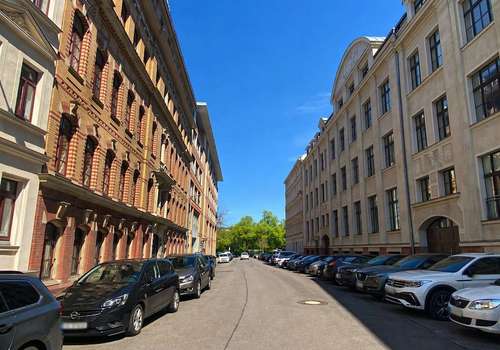 Blick in Richtung Lene-Voigt-Park