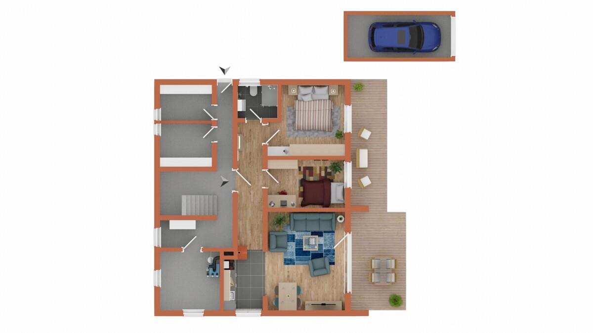 untere Etage (wird frei)