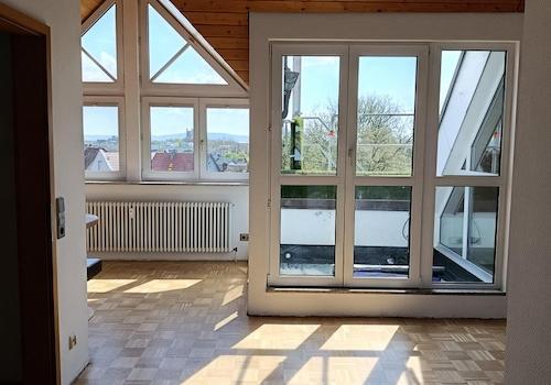 Blick auf die Dachterrasse