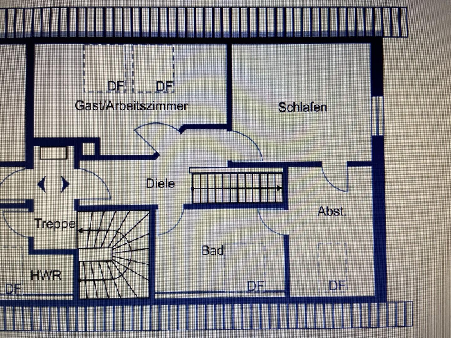 Grundriß Wohnung Obergeschoß