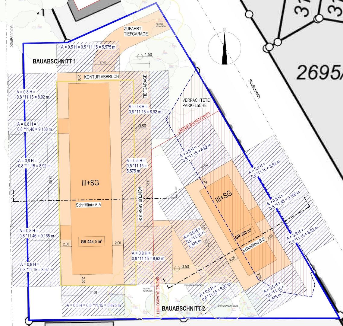 Grundriss Baukörper