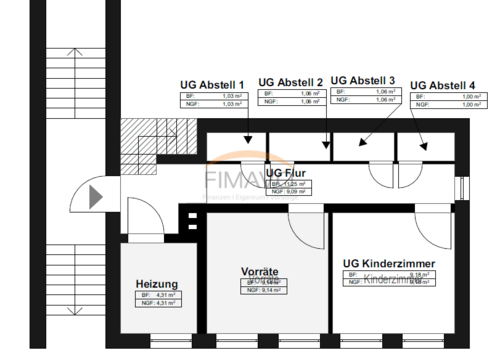 Grundriss Untergeschoss
