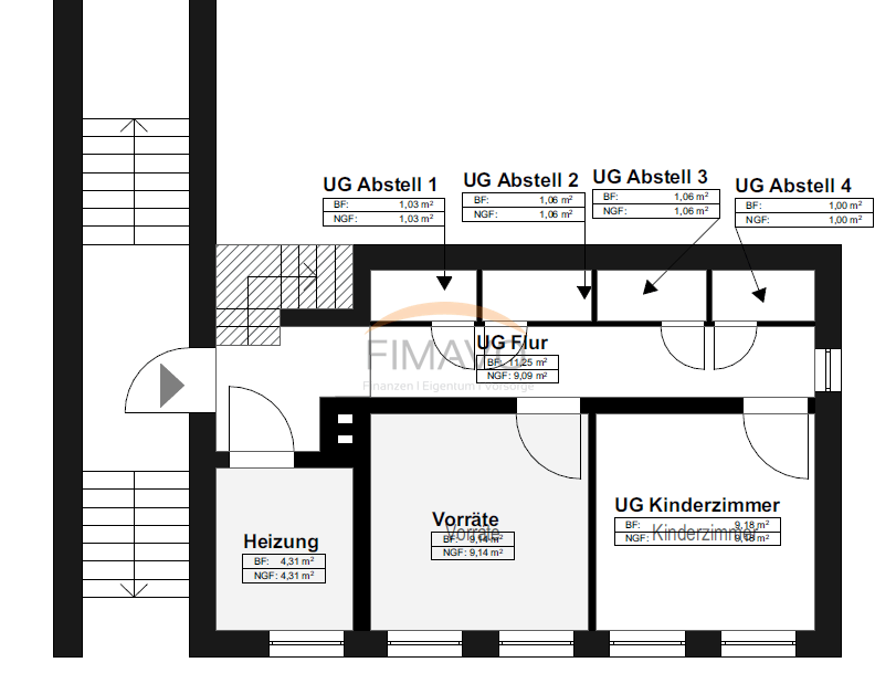 Grundriss Untergeschoss