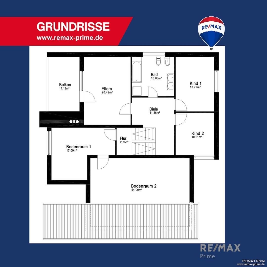 Grundriss Obergeschoß