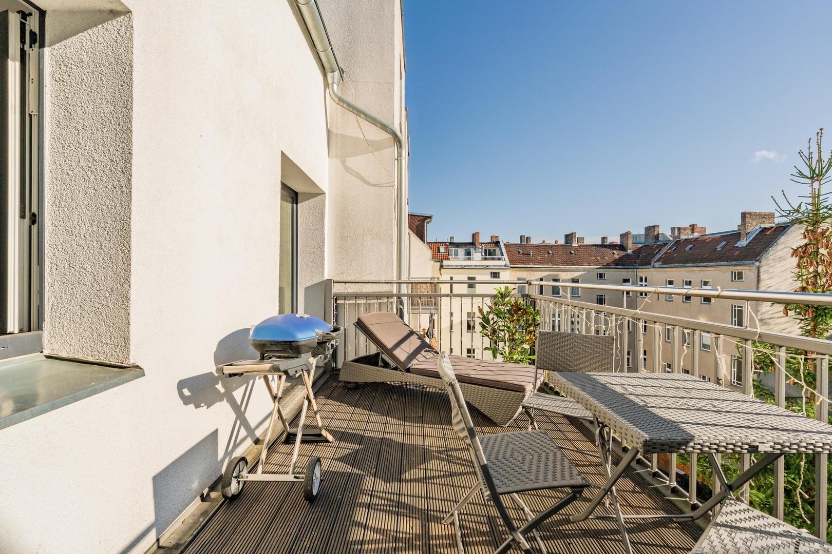 Blick vom großen Balkon