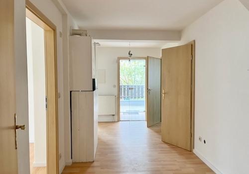 Korridor mit Gas-Therme