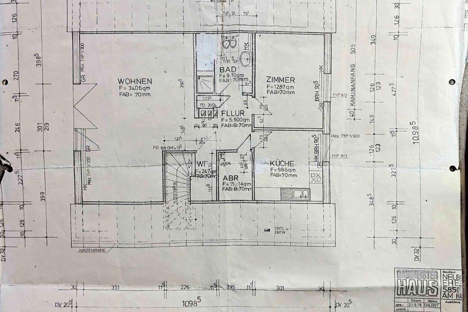 Grundriss Dachgeschoss
