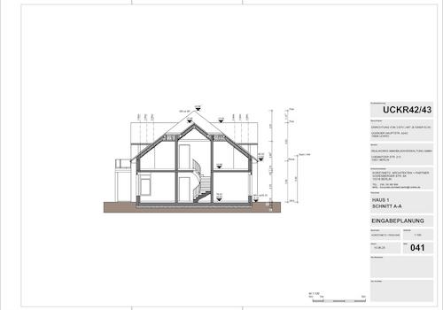 Schnitt Haus 1