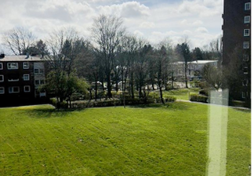 Blick aus dem Wohnzimmer