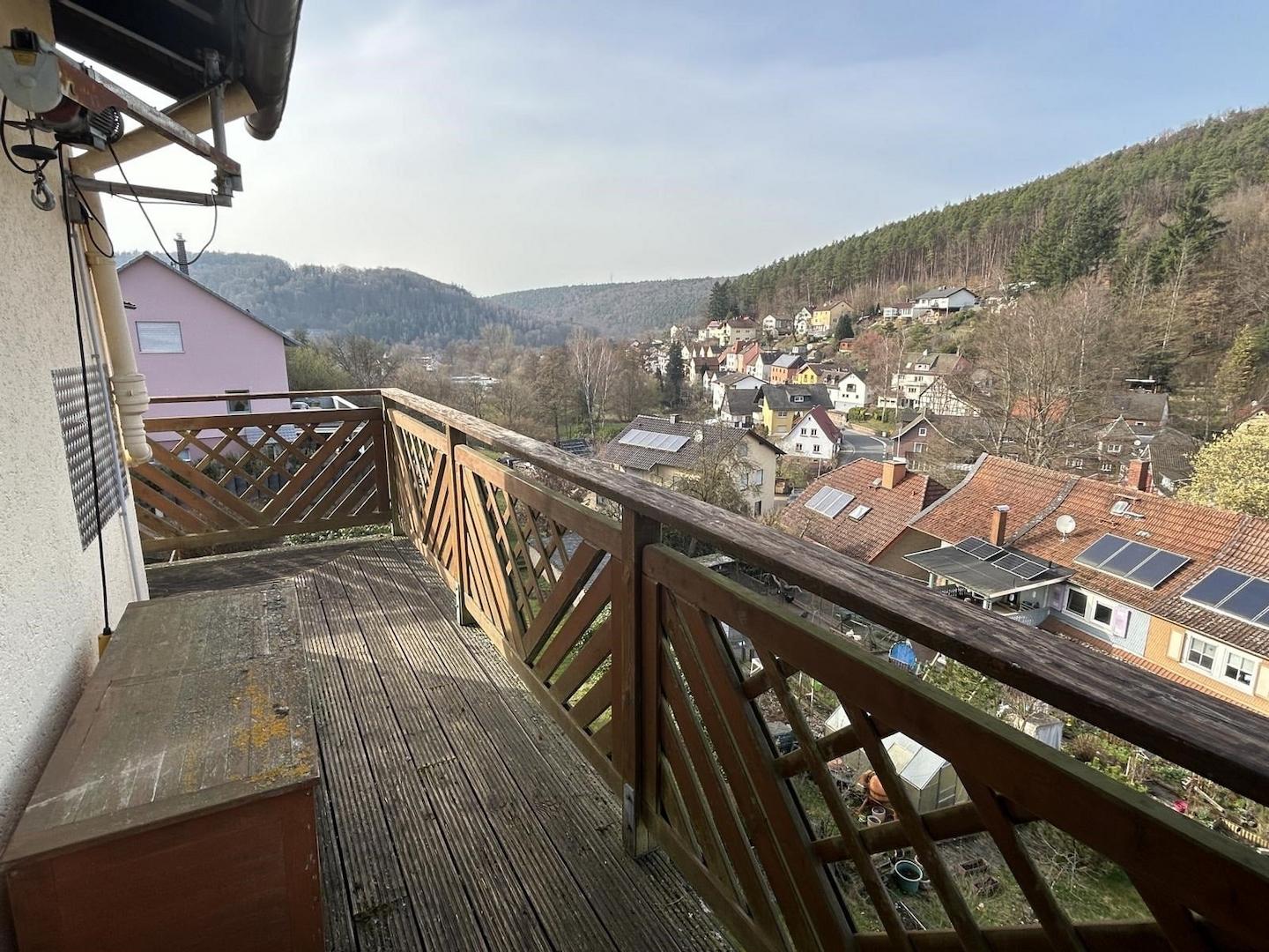 Aussicht vom Balkon