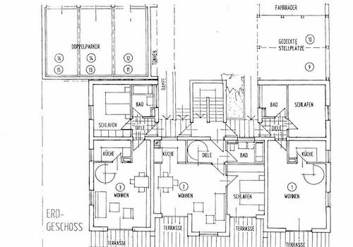 Grundriss Wohnung 1