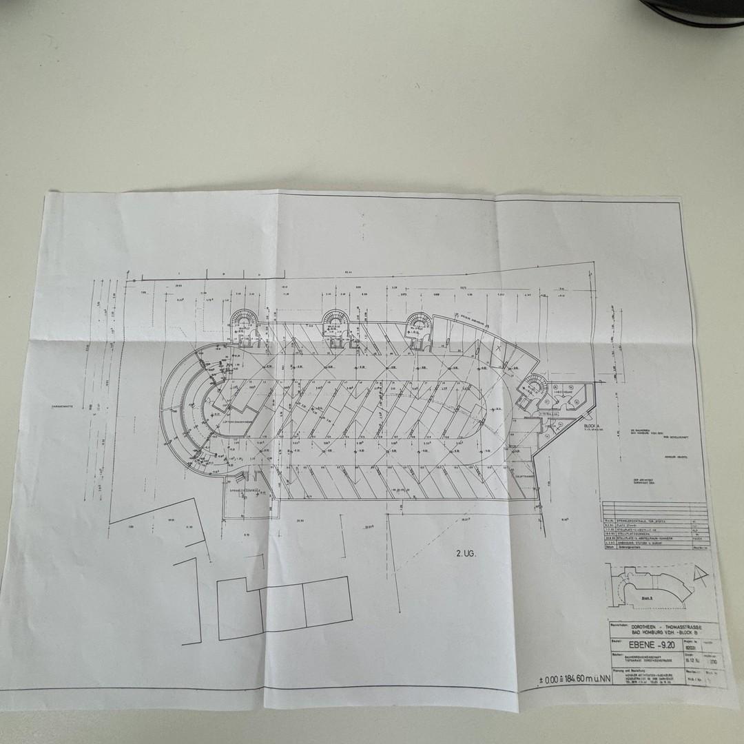 Aufteilungsplan Tiefgarage