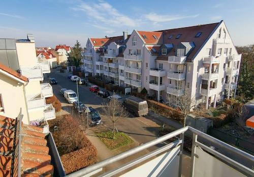 Blick vom Balkon