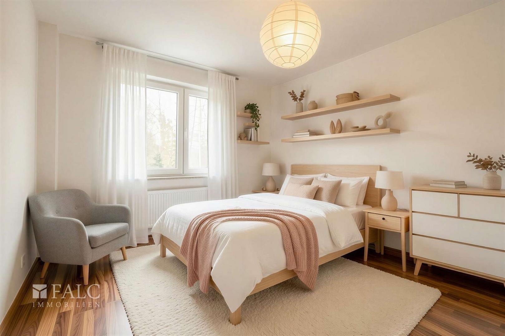 Schlafzimmer visualisiert