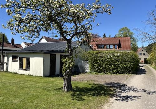 Blick auf Haus