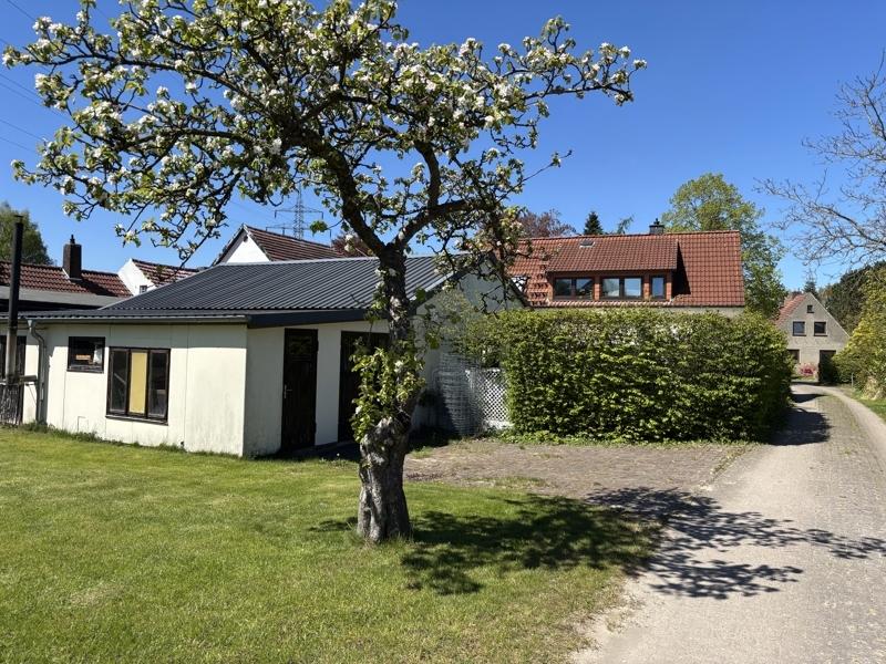 Blick auf Haus