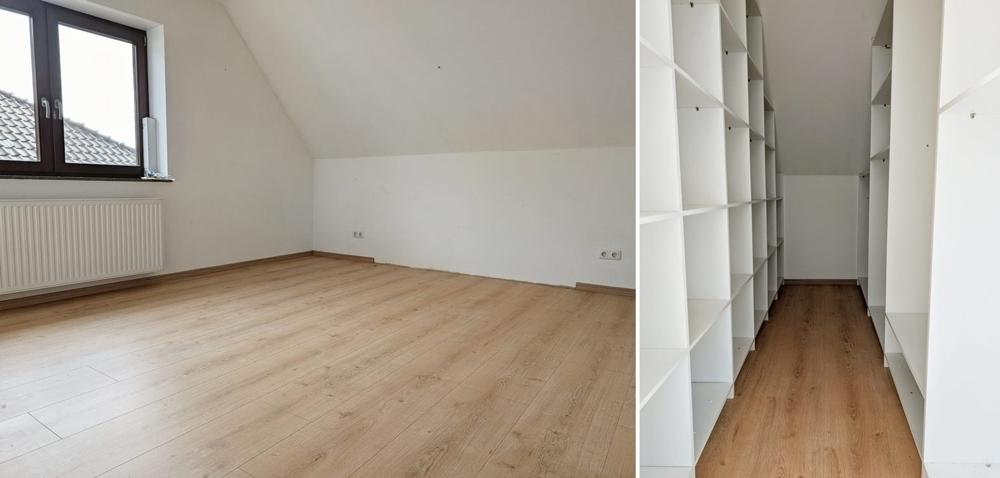 Schlafzimmer mit begehbarem Kleiderschrank