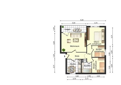 Wohnungsgrundriss