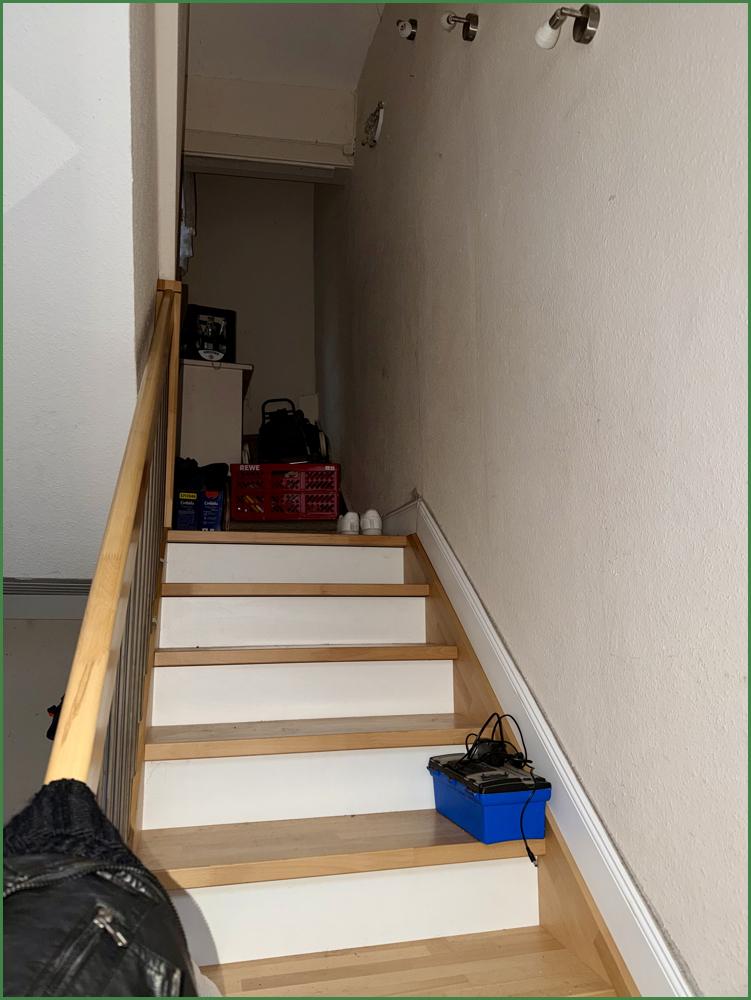 Treppenaufgang zur Wohnung
