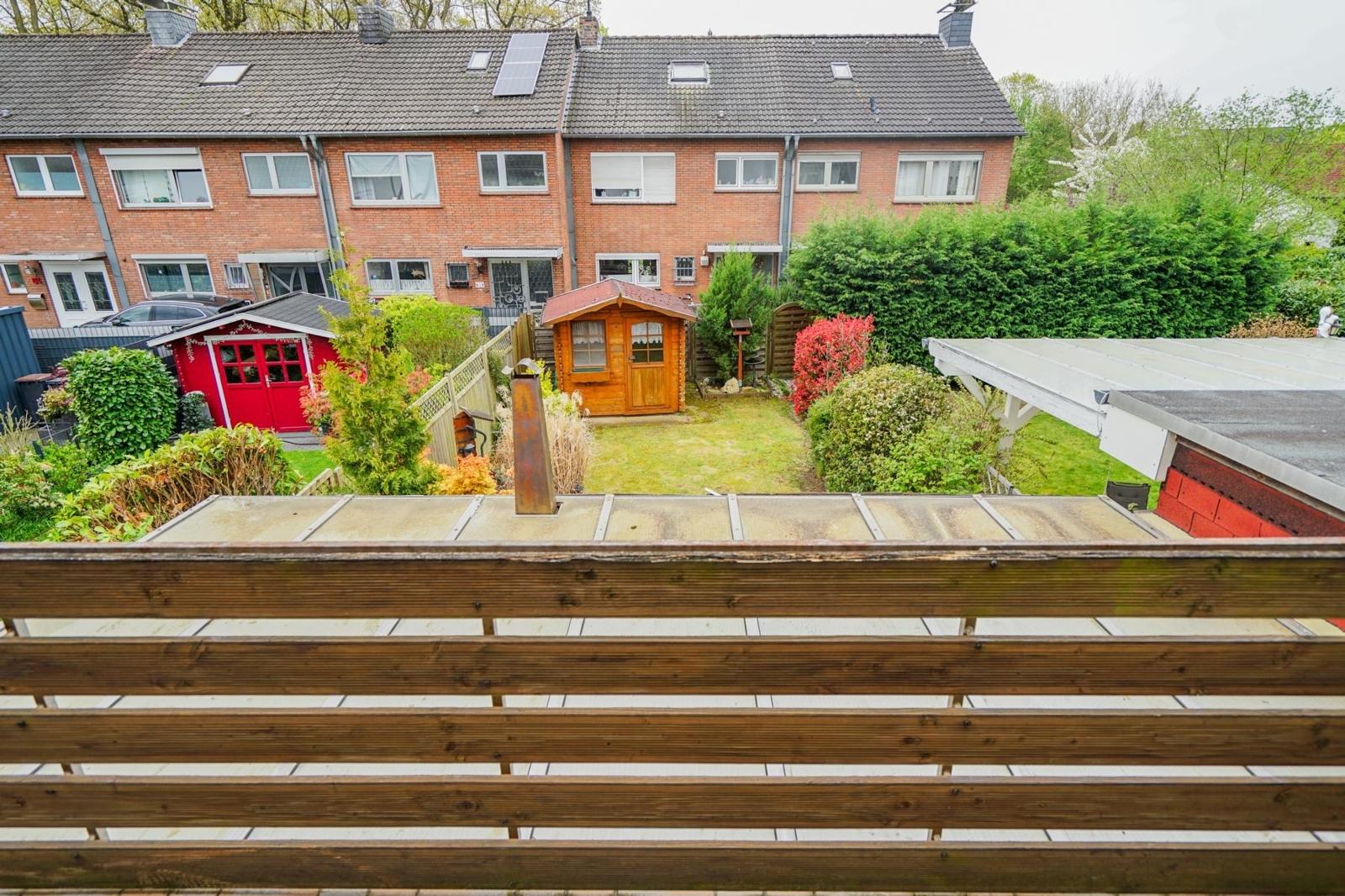 Aussicht aus dem Obergeschoss