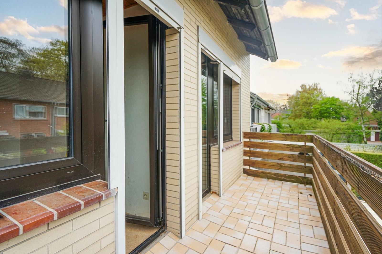 Balkon im Obergeschoss