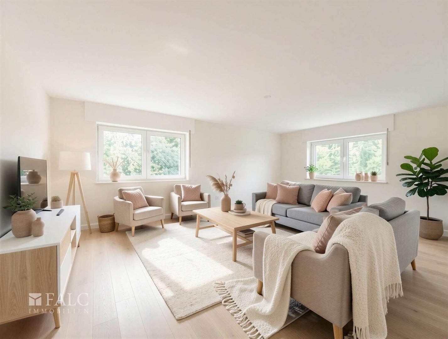 Wohnzimmer (digitales Staging)