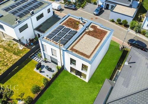 Flachdach für Solarpaneele