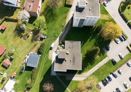 Gebäudeansicht Vogelperspektive