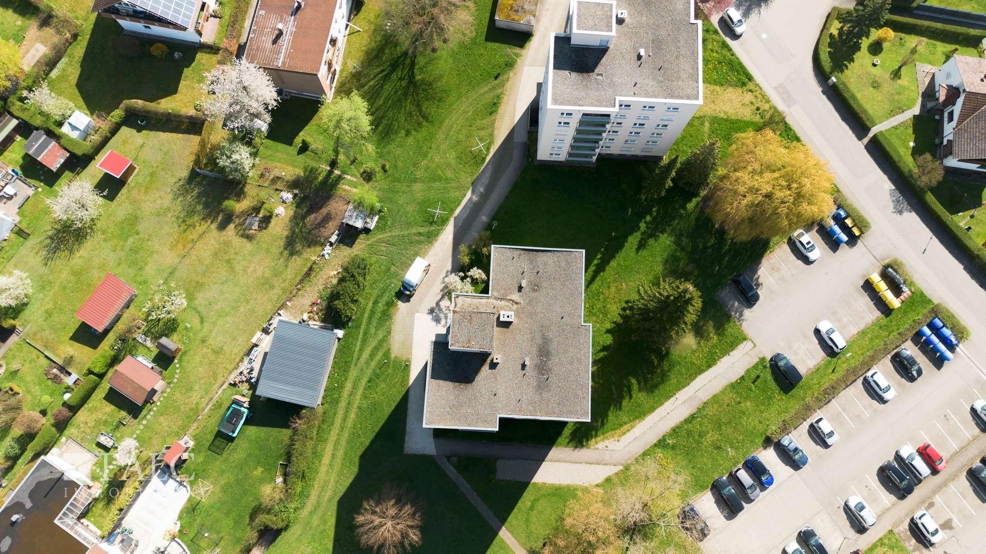 Gebäudeansicht Vogelperspektive