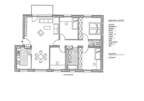 Grundriss 5-Zimmer-Wohnung